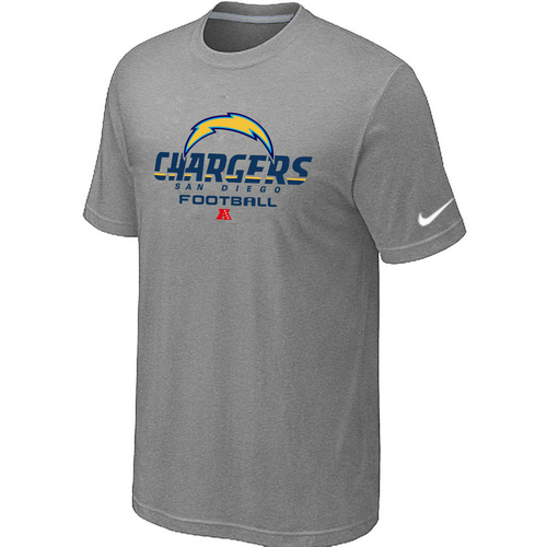 Nike Los Angeles Chargers Critical Victory NFL T-Shirt - Grey